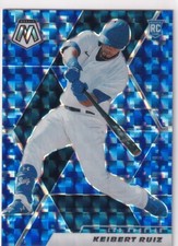 2021 MOSAIC PRIZMS BLUE RC KEIBERT RUIZ WASHINGTON NATIONALS PARALLELS Z3831