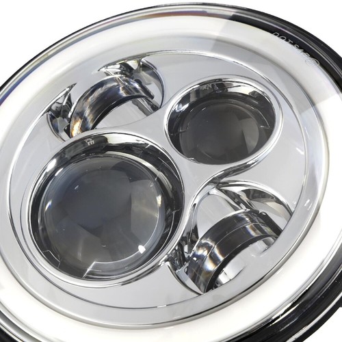 For Chevy Bel Air 1954-59 7" LED Headlights Chrome Hi-Lo DRL Turn Signal Lamp - Picture 6 of 12