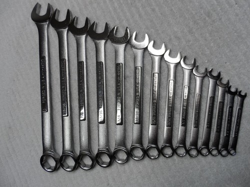 Craftsman SAE Combination Wrench Set, USA NOS, 6 pt, 1/4" to 1" - 14 pcs - Picture 7 of 11