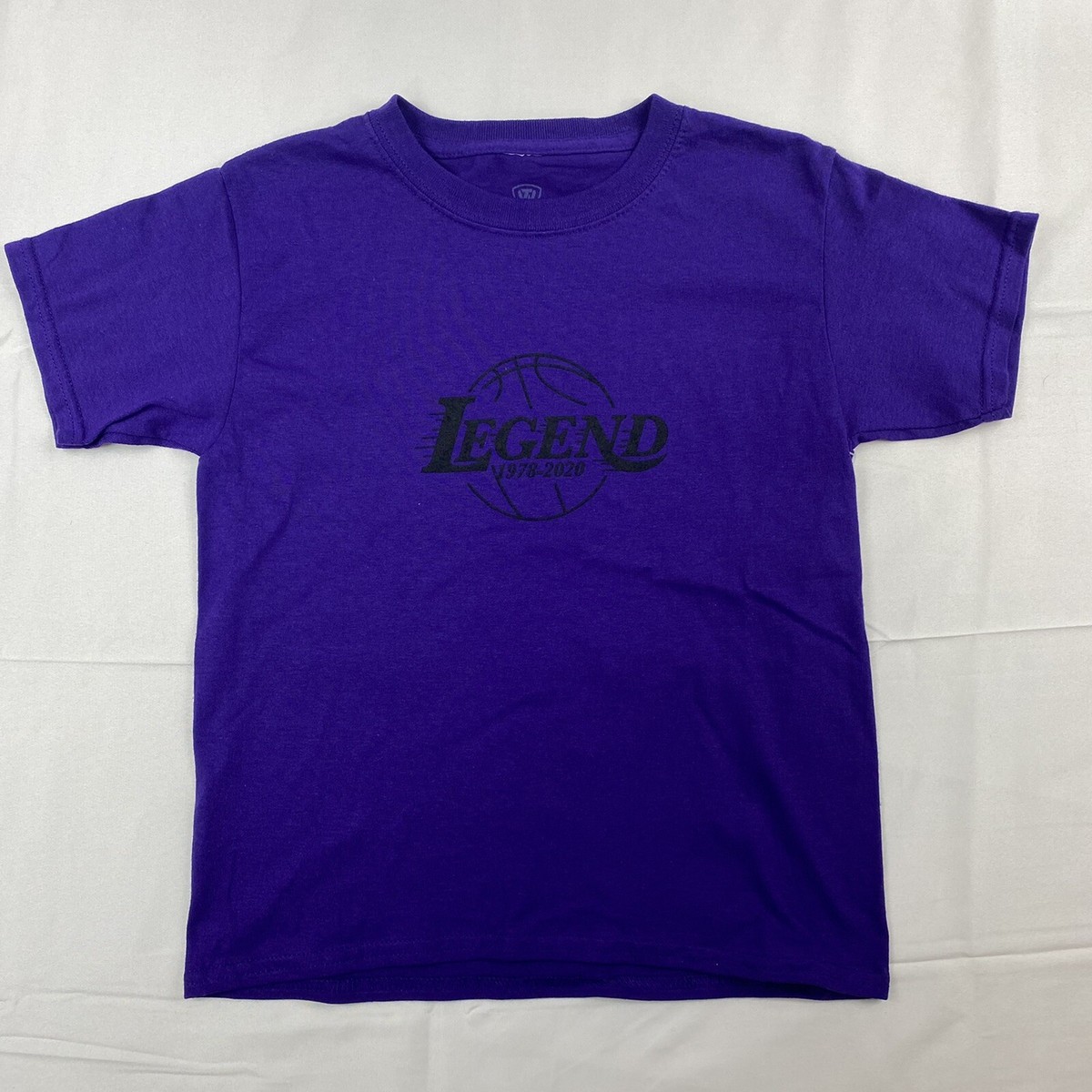 Kobe Bryant T Shirt Youth Small Purple Legend 100% Cotton New