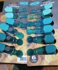 Eco Magnetic Bag Clips 6 Clips, New L47