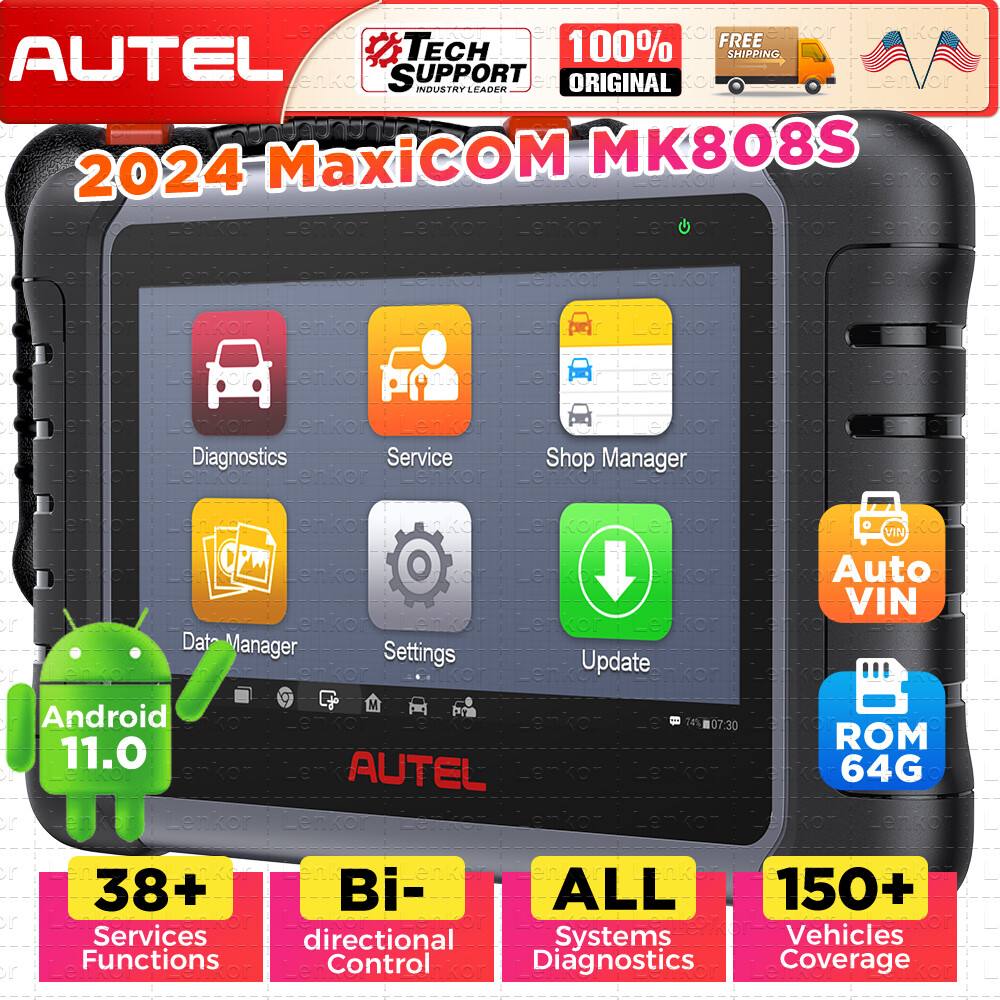 2025 Autel MaxiCOM MK808S PRO MX808S Bidirectional Car Diagnostic ...