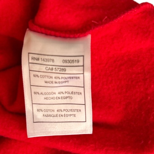 Puma Boys Red Cotton Hoodie Size 5 Spell Out Sleeve - Picture 6 of 7