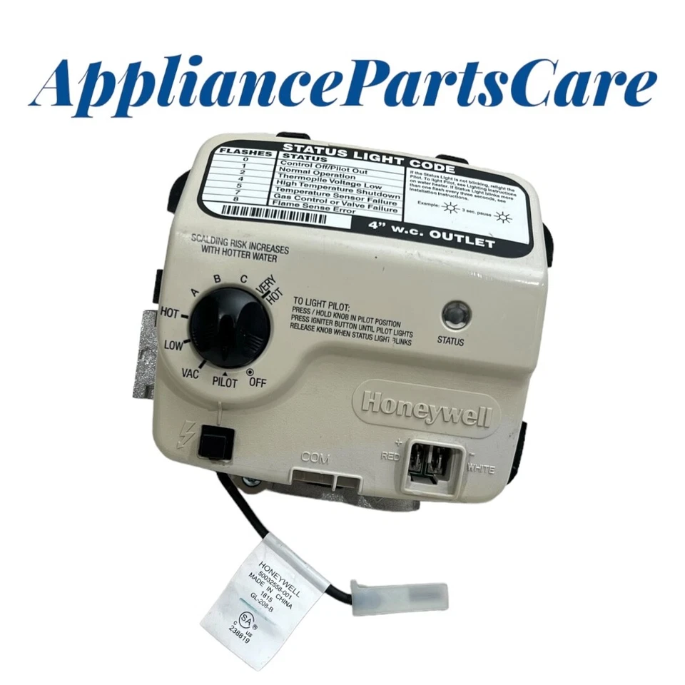 Honeywell Water Heater Control Gas Valve WV8840B1158 - Image 2 of 4