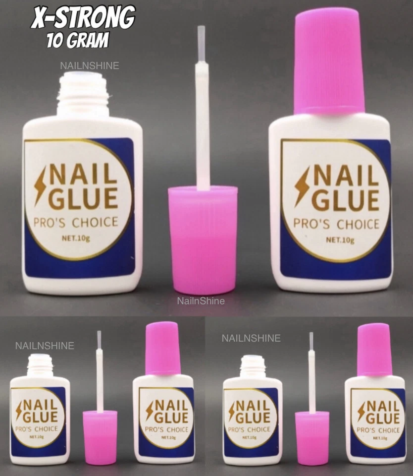 EXTRA STRONG NAIL GLUE WITH BRUSH 10 GRAM UV GEL ACRYLIC NAILS💅FAKE NAIL GLUE💅 - Image 3 of 3