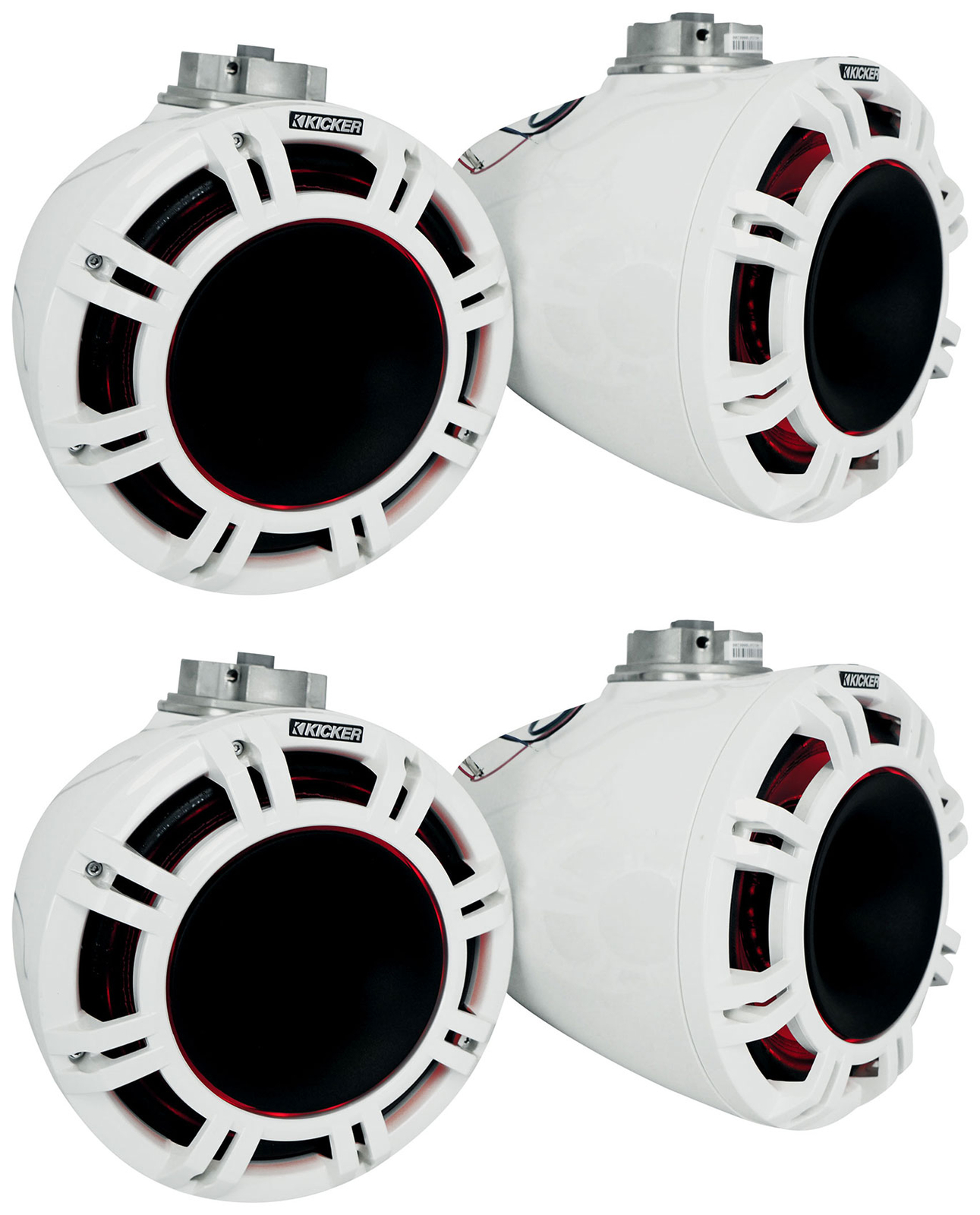 4 KICKER 47KMFC9W 9 Морских рупоров для лодок с плоским креплением на колонках KMFC9W 319690₽