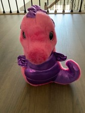 Aurora Girlz Nation Pink Purple Seahorse12" Plush Soft Shimmer Stuffed Animal