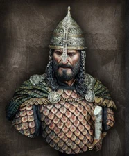 1/10 Scale Medieval Byzantine Warrior Bust Resin Figure Collectible Model