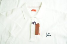 Isaia Napoli Maglia Jersey White Short Sleeve Cotton Polo Shirt Sz XS BRAND NEW