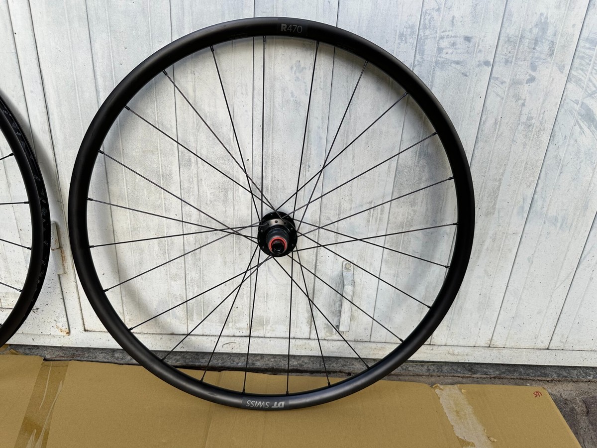 パーツ DT Swiss R470 Brand New DT Swiss R470 Wheelset, Tubeless Ready, Disk Brake