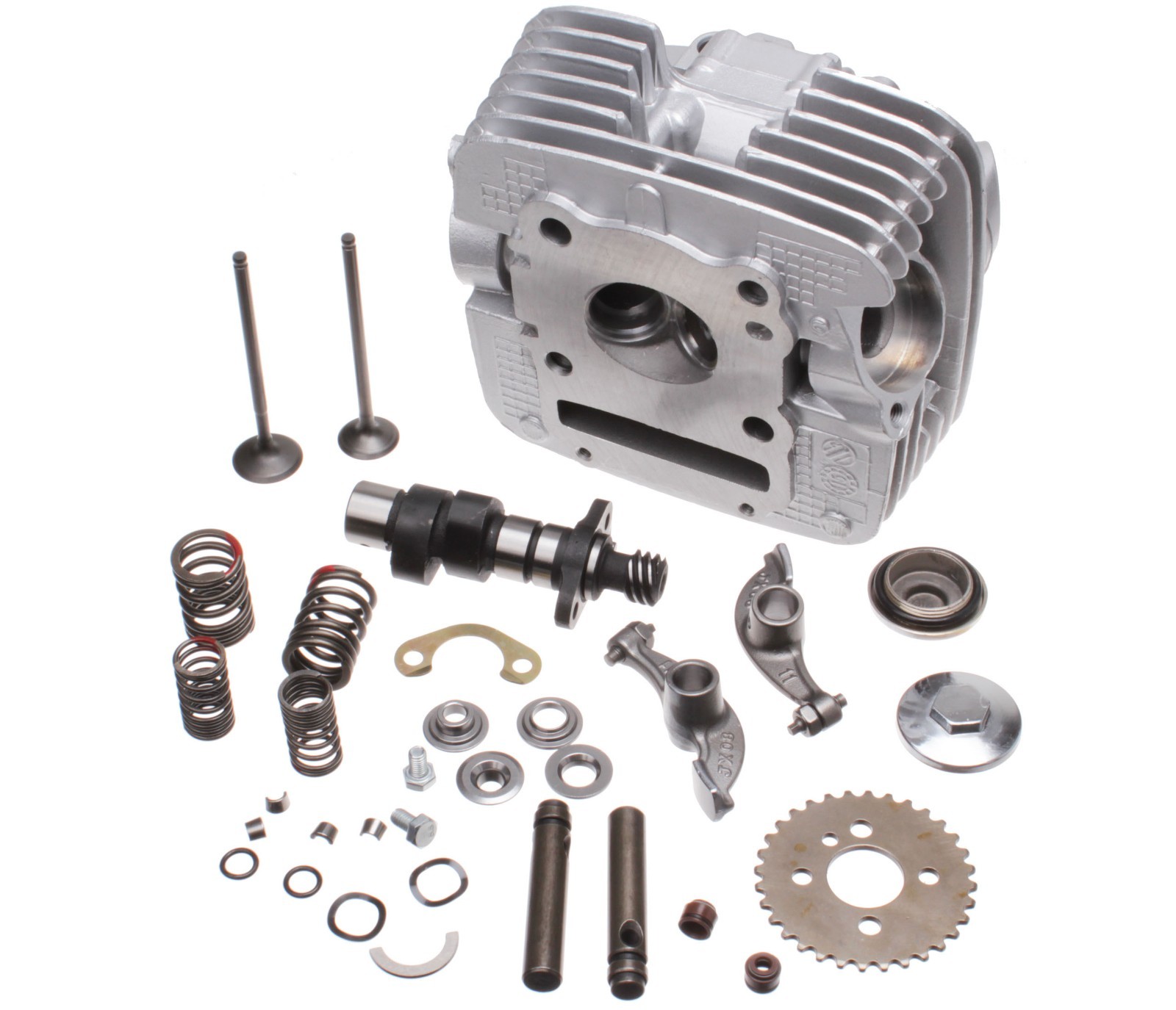 Zylinderkopf Suzuki GN125 GN 125 NF41A Zylinder Cylinder Head Valves Satz Top eBay