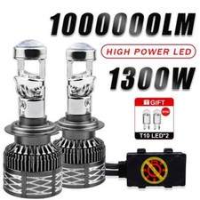 H4 H11 LED Projector Lens Headlight Car Bulb Turbo Mini Auto/Moto Lamp Fog Light