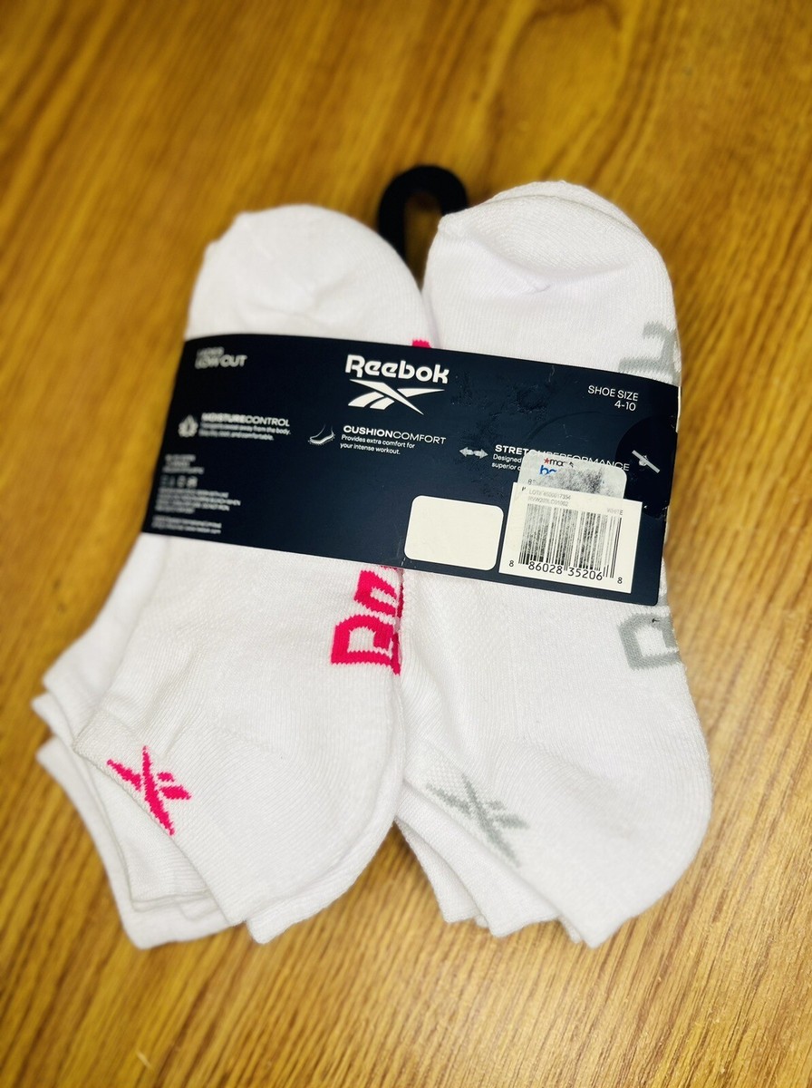 Ladies Reebok 6 Pack Low Cut Performance Training Socks Shoe 4