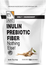 - Inulin Prebiotic Fiber, Water Soluble, Chicory Root Powder, Promotes Gut Healt