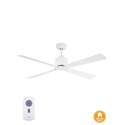 Lucci Air Climate DC Ceiling Fan 52-In Width With Reversible Rotation In White