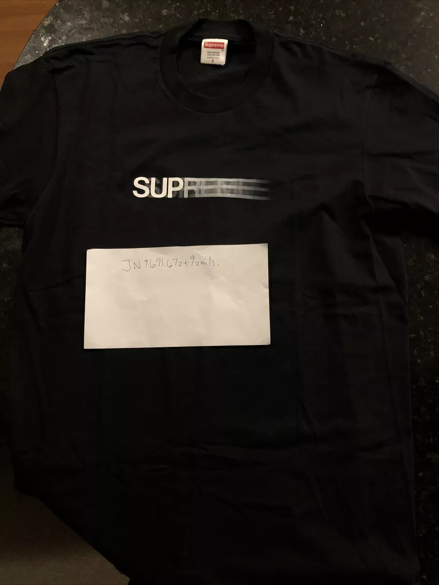 SUPREME Motion Logo Tee SS20 Black Size Small | eBay