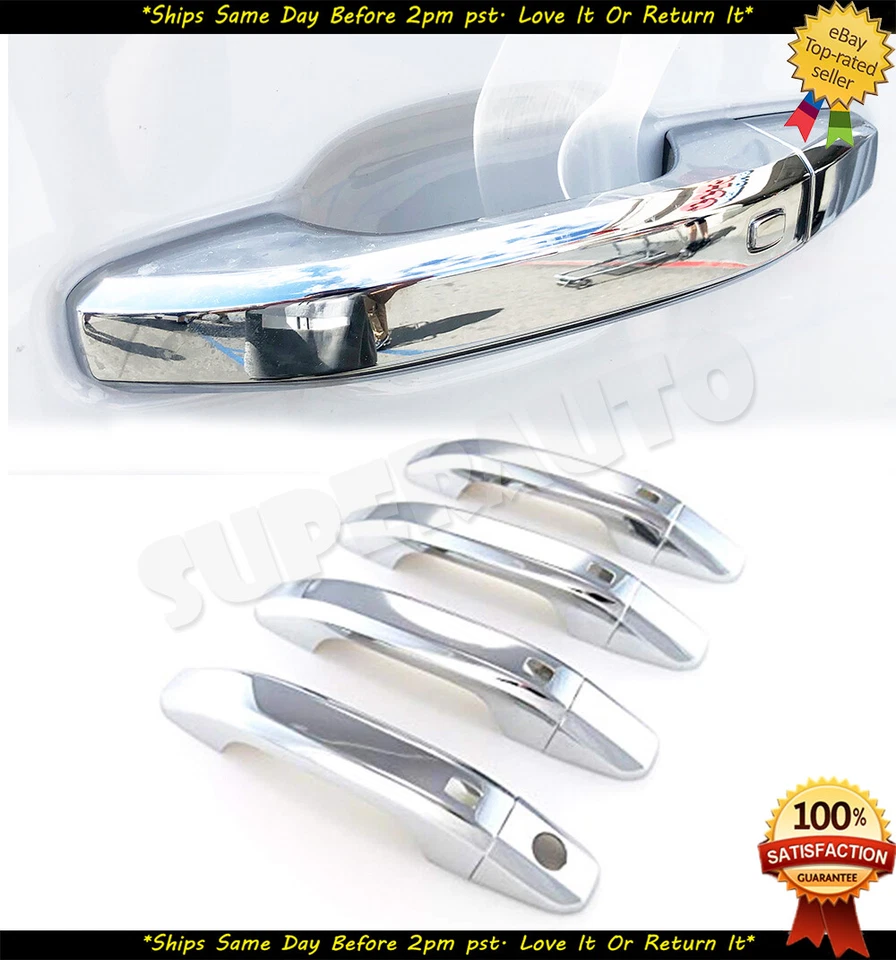 Chevrolet Silverado 2500HD 2020 + 3500HD 4 piezas cubiertas de manija de puerta cromadas nuevas Foto 3 de 3