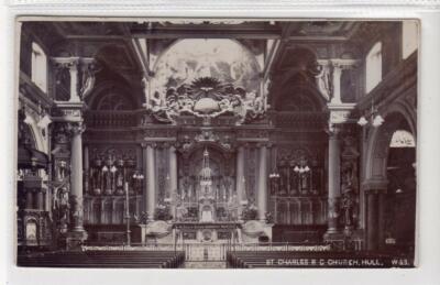 INNENAUSSTATTUNG, ST CHARLES R.C. Kirche, Rumpf: Yorkshire Postkarte (C55215)