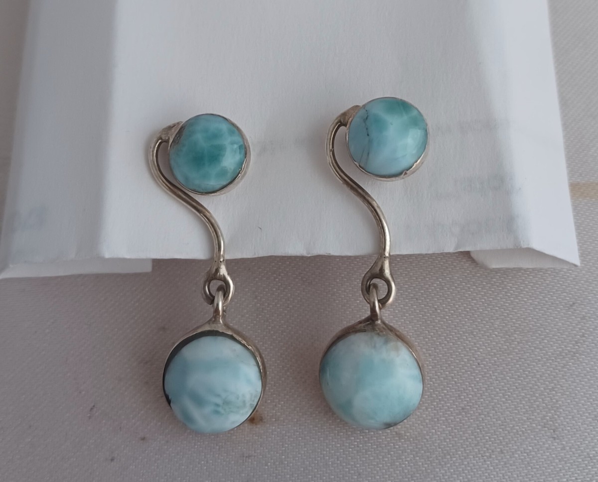 DK 925 Sterling w/ Blue Larimar Stone 5 pc Set | eBay