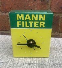 Automobilia MANN FILTER Box Clock RARE Garage Office Mancave Mechanic *FREE POST