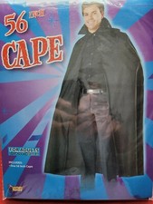 Adult 56" Black Halloween Cape Vampire