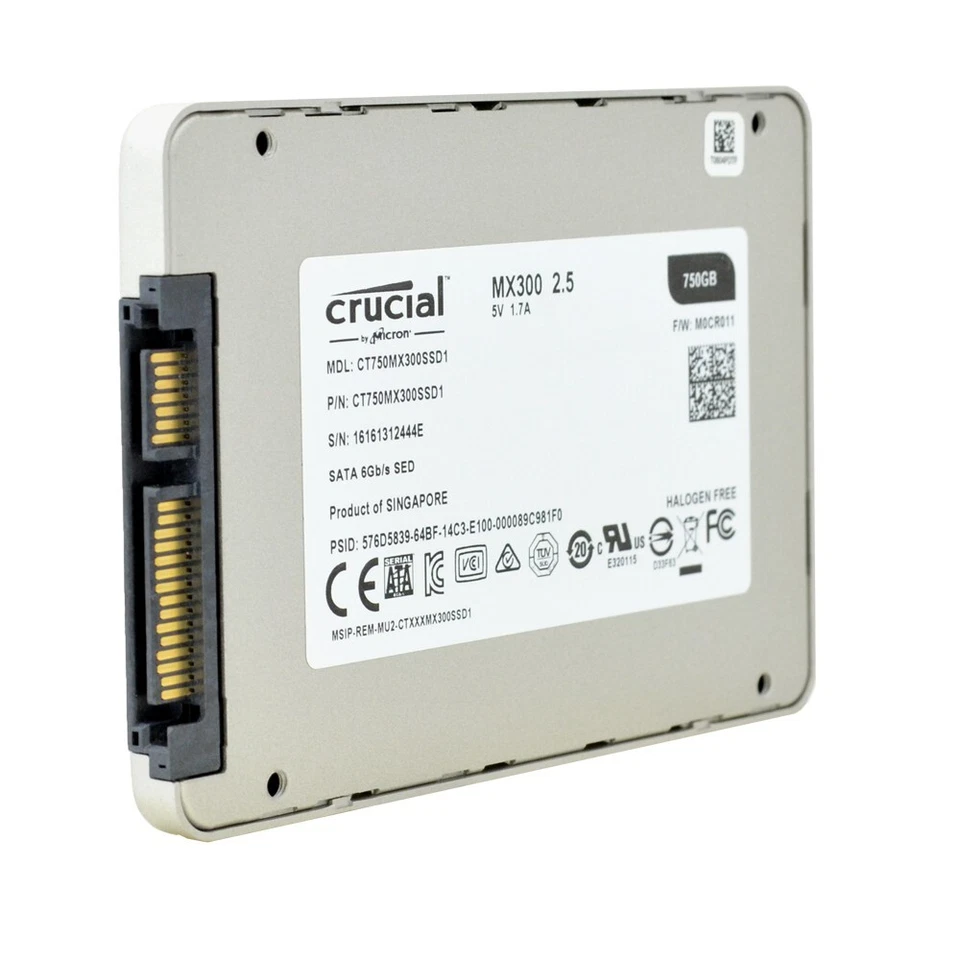 Crucial MX300 750 GB SSD CT750MX300SSD1 Sata III 2.5“ Zoll - Bild 3 von 4