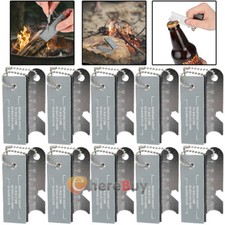 1-10X Magnesium Block Fire Starter Ferro Rod Striker Survival Emergency Camping