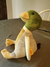 Steiff Mallard Duck 2005 202155 8" green yellow gray