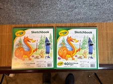 2-Crayola Sketchbook 9" X 9" 40 Sketchbook Pages