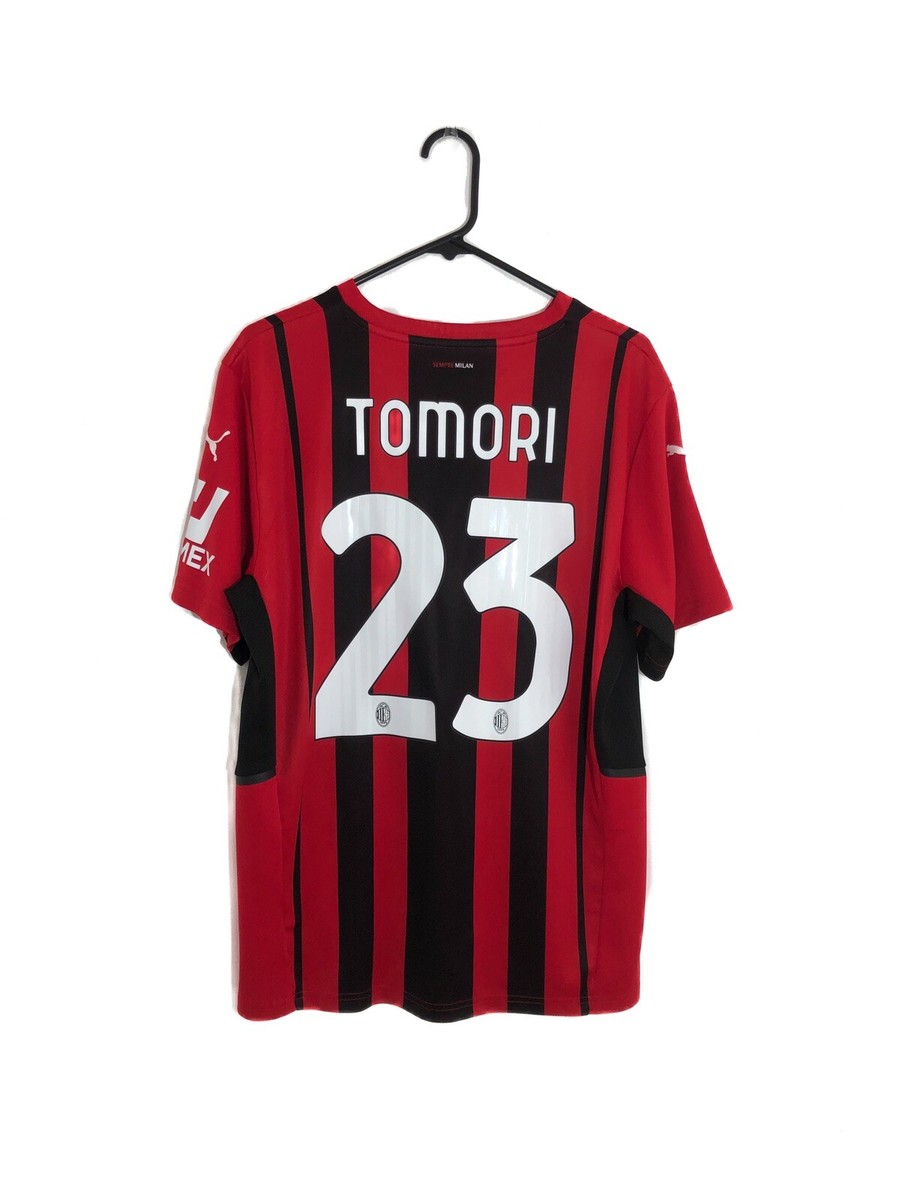 Tomori #23 AC Milan Large 2021/22 Home Shirt Puma Excellent