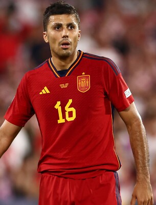 SPAIN Player Issue jersey 2022 #16 RODRIGO World Cup vs
