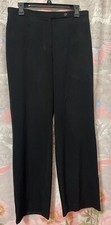 WORTHINGTON Stretch Stain Resistant Straight Leg Black Dress Pants Size 10