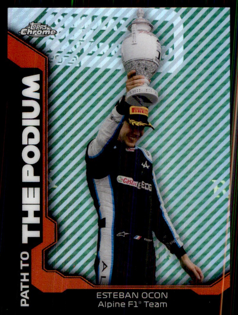 2021 Topps Chrome Formula 1 Path to the Podium Esteban Ocon #PTP-EO