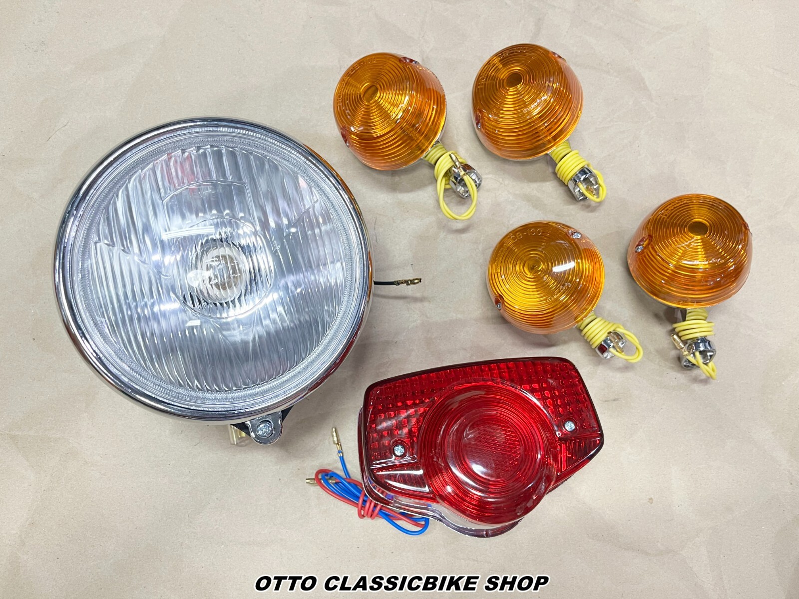 Honda CB100 CB125 SL100 XL100 SL125 Headlight & Taillight & Turn Signal/Metal