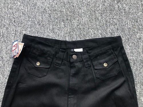 Deal Clothing Teens Black Flares Wide Leg W30" L31" Flared Bottom 13" Wide BNWT - Picture 5 of 7