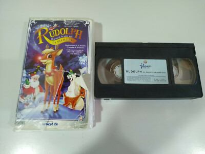 Rudolph el Reino de la Nariz Roja la Pelicula - VHS Cinta Tape Español