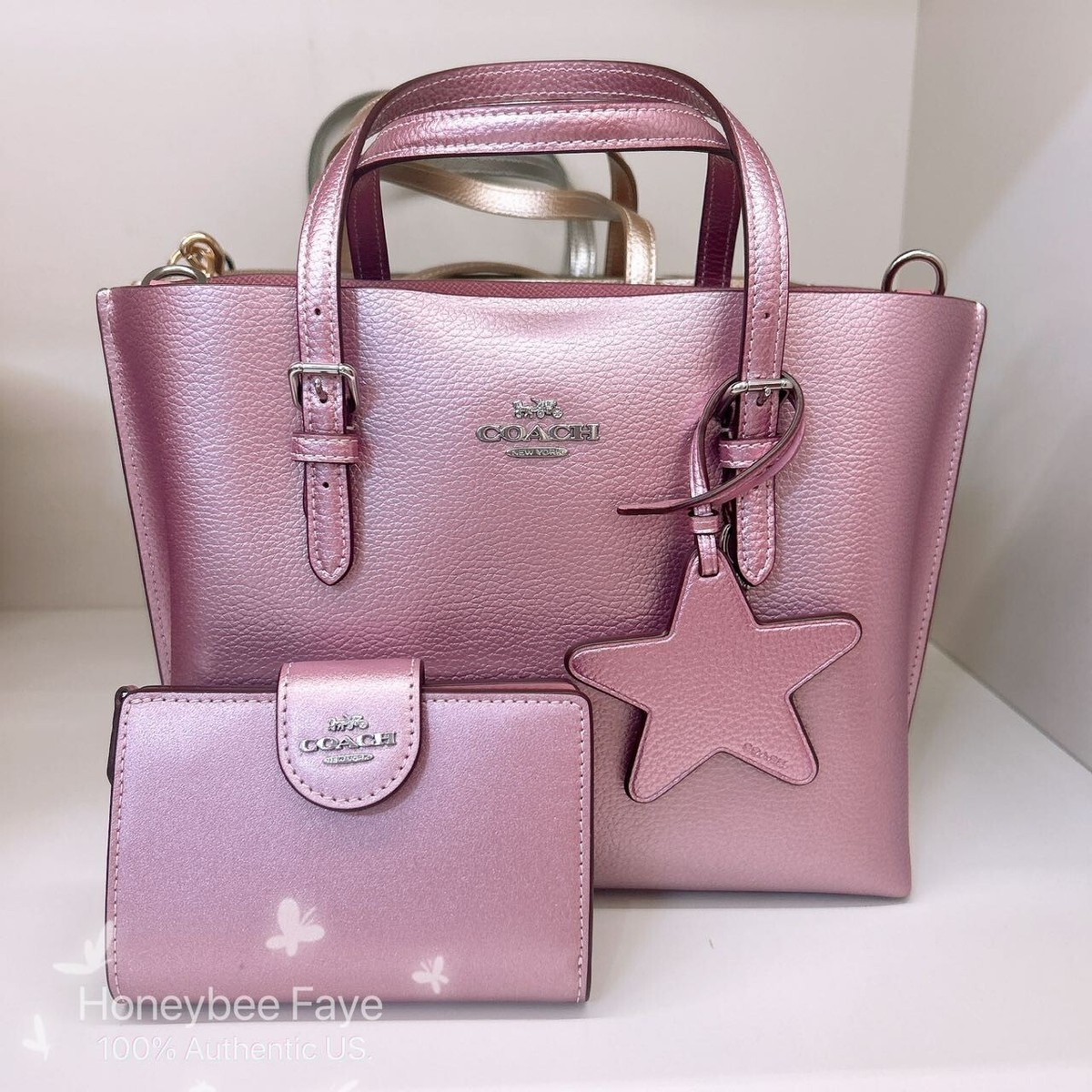 NWT Coach Mollie Tote Bag 25 & Medium Corner Zip Wallet