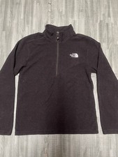 The North Face Jacket Fleece Men's 1/2 Zip Sweatshirt Long Sleeve Black Sz M