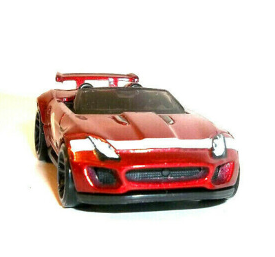 LOOSE 2021 HOT WHEELS 1:64 CANDY APPLE RED '15 JAGUAR F-TYPE PROJECT 7