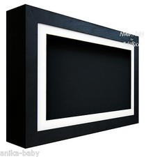 Large Deep Shadow Black Box Display Frame for Baby Casts, Medals, Keepsakes, 