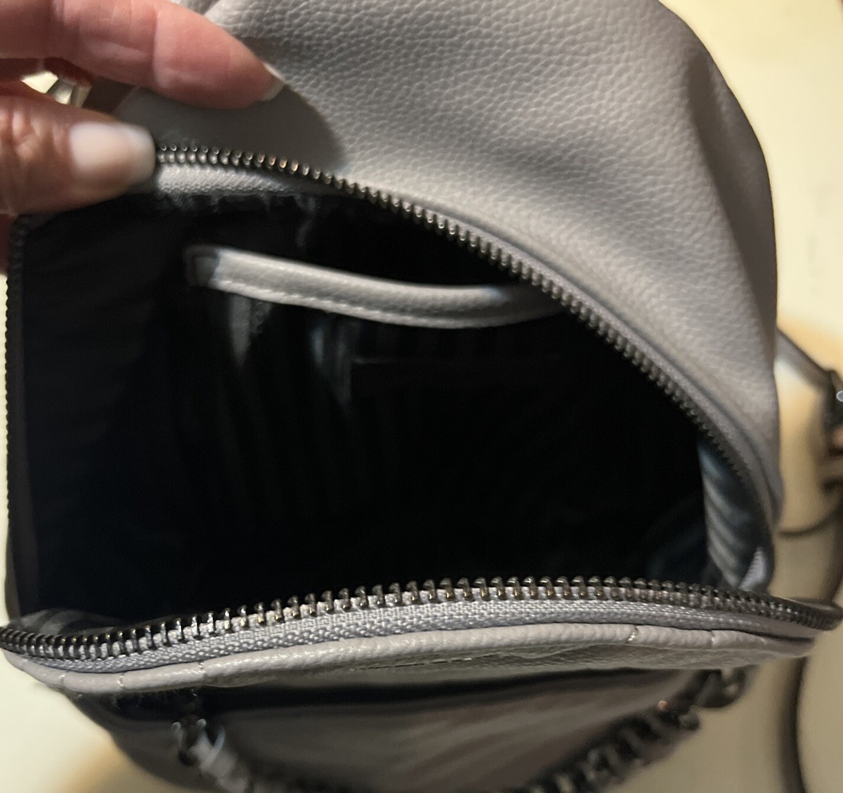 Victoria\'s Secret V-Quilt City Mini Backpack Gray & Matching Wallet Victoria main image 2