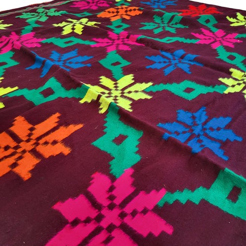 Boujaad Moroccan Handmade Rug Red Pink Blue Stars Wool Rug Tribal Berber Carpet - Picture 10 of 24