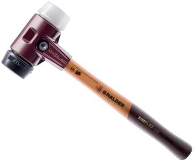Halder Simplex Schonhammer - 3027.080 - 2770gr -  80mm - Gummi / Superplastik
