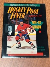 USED NHL HOCKEY POOL FEVER 1991-92 SEASON RUSS COURTNALL COVER DON CHERRY CANADA