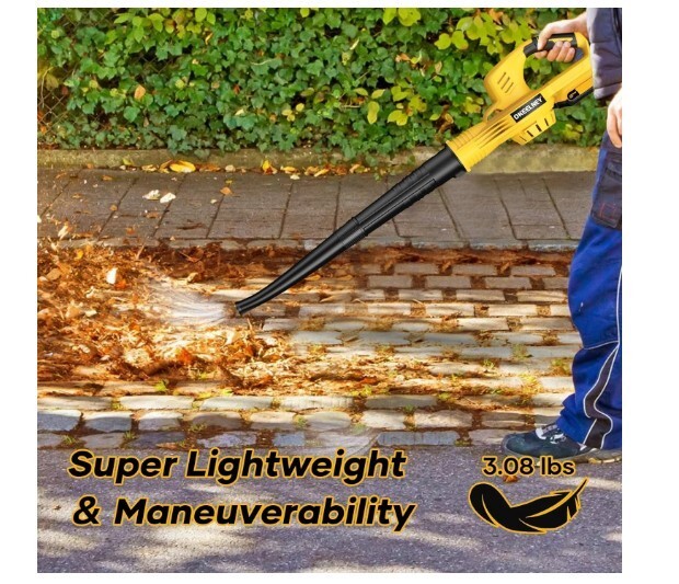 Cordless Leaf Blower for DeWalt 20v Batteries, Electric Leaf Blower