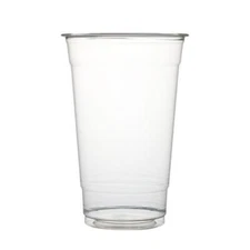 TP16 (100PCS) Company Plastic Party Cold Cups, 16 oz, Clear