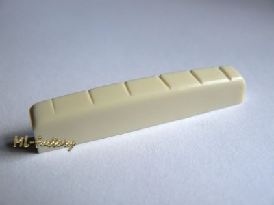 E-Gitarren LP Style Sattel ML-Factory  Nr.8 Kunststoff 43 x 5 x 7,8 mm