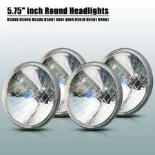 4PCs 5.75" inch Round Halogen Headlights High-Low Beam for Jaguar XJ6 XJS XJ12