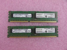 2X 8GB Crucial CT8G3ERSLD8160B 2Rx8 DDR3 1600 SDRAM ECC Reg 240-Pin Server RAM