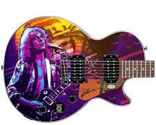 Peter Frampton Autographed Gibson Epiphone Les Paul Photo Graphics Guitar ACOA A
